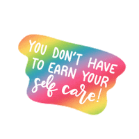 selflovetoolchest rainbow motivation mental health self care Sticker