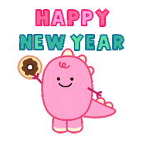 New Year Fun Sticker by DINOSALLY
