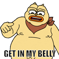 Hungry Fat Cat Sticker by ChonkyCom