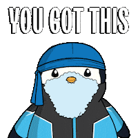 You Can Do It Good Luck Sticker by Pudgy Penguins