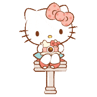 Sanrio hello kawaii kitty click Sticker