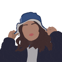 Bucket Hat Kiss Sticker