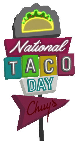 Chuys holiday neon sign austin Sticker