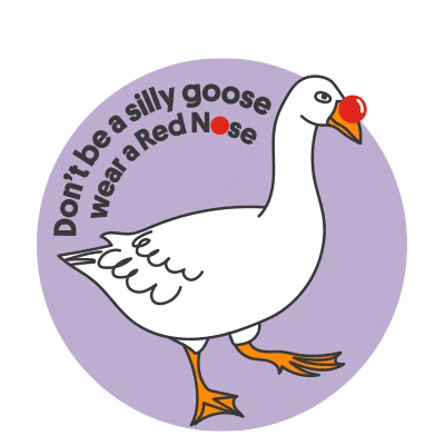 Red Nose Day Goose Sticker by Red Nose Australia