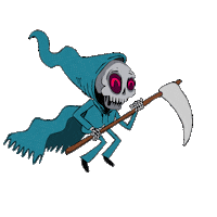 Halloween Death Sticker by Zachary Sweet