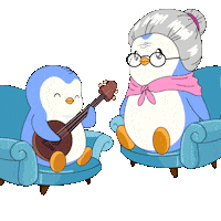 Penguin Grandma Sticker by Pudgy Penguins