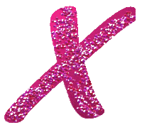 X Buchstabe Sticker
