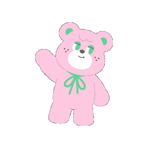 cafeknotted giphygifmaker cute hello pink Sticker