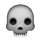 Skull Skeleton Sticker by imoji