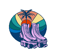 jessicabadofsky rainbow sun tree sunset Sticker