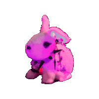 SludgeBunny rock punk mascots sludge bunny Sticker