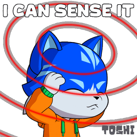 Suspicious I Know Sticker by Toshithecat