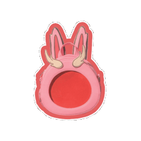 Pink Bunny Sticker