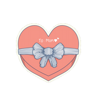bydaisydalia heart mom gift mother Sticker