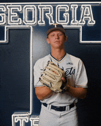 Georgia Tech Baseball GIF by Georgia Tech Yellow Jackets