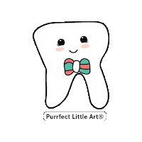 Tooth Dentistry Sticker by Purrfect Little Art