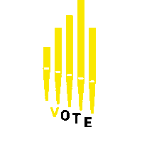 Pipe Organ Vote Sticker by ciocmontreal