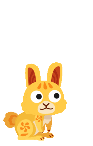 cute chinese new year rabbit gif