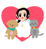happy girl Sticker by geun
