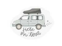 vanlife caddy fiete namastechen caddycamper Sticker