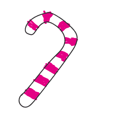 Candy Cane Christmas Sticker by WENN+ABER