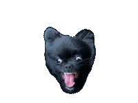 Wilmade dog what angry black Sticker