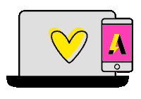 Heart Love Sticker by ceci alvero