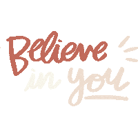 belarce motivation deco frase believe in you Sticker