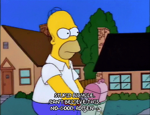 frustrated homer simpson GIF