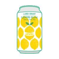 Lg Lemon Beer Sticker by Land-Grant Brewing Company