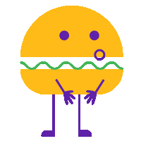 Burger Emotion Sticker by LightsON