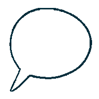 MASSIVEART thinking bubble speech speaking Sticker