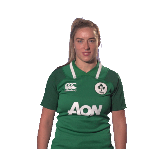 Womens Rugby Smile Sticker by Irish Rugby