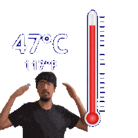 117 Degrees Fahrenheit Sticker