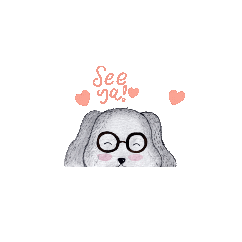 deaaau puppy seeya seeyou cutepuppy Sticker