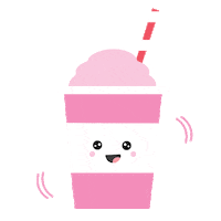shake milkshake Sticker by Live Life Happy