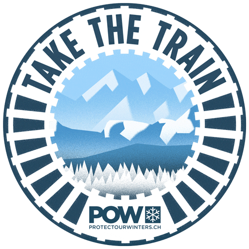Winter Train Sticker by Protect Our Winters Switzerland