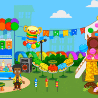 party pizza GIF by My Town Games