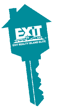 EXITRealtyIslandElite real estate house realtor key Sticker