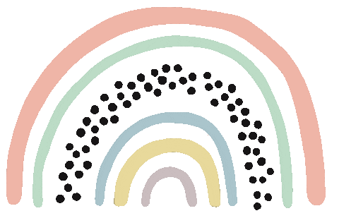 Rainbow Sticker by Nadine Chaignat