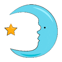 Stars Moon Sticker