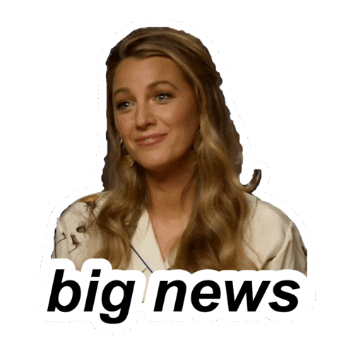 Interested Breaking News Sticker by Blake Lively Fan