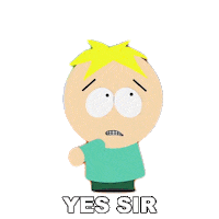 Yep Butters Sticker by South Park