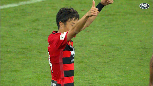 wswanderersfc giphyupload celebration goal thumbs up GIF