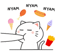 Cute Cat Sticker by KIKI