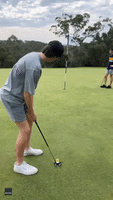 'So Bad That He Ended up Being Good': Golfer's Failed Attempt at TikTok Trend Has Pals in Stitches