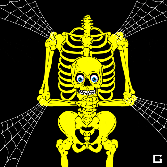 spooky skeletons! GIF by gifnews