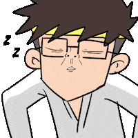 sleepy fun Sticker by sengklekman