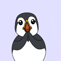 puffinsdotfun happy smile kawaii clap GIF