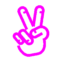 KnowitExperience pink peace victory peacesign Sticker